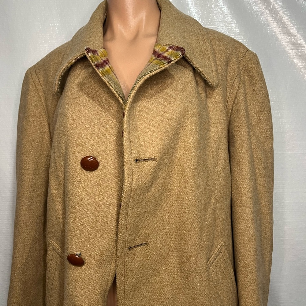 Men’s tan pea coat